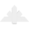 Ekena Millwork Kennewick Architectural Grade PVC Gable Bracket, 36"W x 21"H x 4"D x 6"F, 14/12 Pitch GBP036X21X0406KEN00 - alternate 5